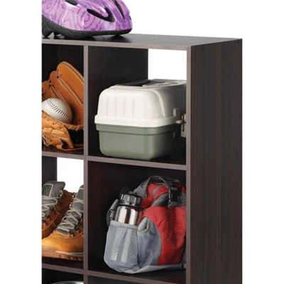 Whitmor 9 Section Cube Organizer Espresso 4 Whitmor 9 Section Cube Organizer Espresso - Image 4