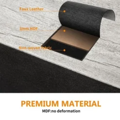 REAHOME 10 Drawer Steel Frame Bedroom Storage Organizer Chest Dresser With Waterproof Top, Adjustable Feet, And Wall Safety Attachment, Dark Taupe