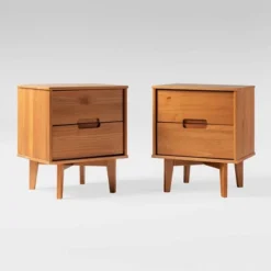 Mid-Century Modern Wood Nightstand - Saracina Home -DreamNest Store GUEST ba155c5a 2d30 4a7d a041 aa93a2472c72