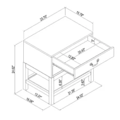 Elmira Nightstand Brown - Threshold™ Designed With Studio McGee -DreamNest Store GUEST ba23a28f 8b95 42ea acce 9cc3df7af05f