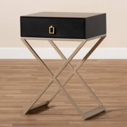 1 Drawer Patricia Brass Tone Metal Nightstand - Baxton Studio 17 1 Drawer Patricia Brass Tone Metal Nightstand - Baxton Studio -DreamNest Store GUEST baccd7f5 eedb 4f45 833a c550ec0ff396