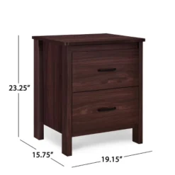 3pc Olimont Contemporary Dresser And Nightstand Set Walnut - Christopher Knight Home -DreamNest Store GUEST bb0e23a6 1e36 4a3f a176 81e1c6fe7f3b 1