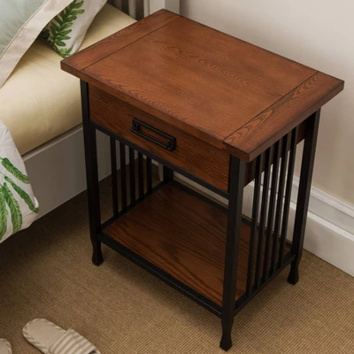 Nightstand Oak - Leick Home 4 Nightstand Oak - Leick Home - Image 4