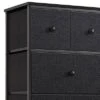 REAHOME 8 Fabric Drawer Steel Frame Bedroom Storage Organizer Chest Dresser W/ Waterproof Top, Adjustable Feet, And Wall Safety Attachment