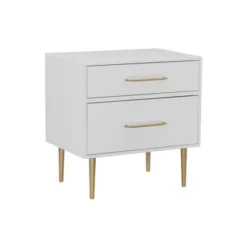 Gloria 2 Drawer Nightstand - Linon -DreamNest Store GUEST bc31141e ab42 4dea 88ad d0dc455c3da2