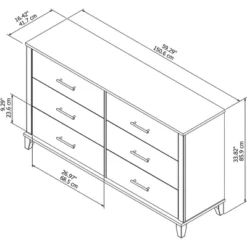 Somerset 6 Drawer Dresser In Gray - Bush Furniture -DreamNest Store GUEST bca18823 2344 4306 888d ee185dbbc075