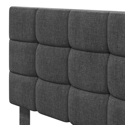 Yaheetech Upholstered Platform Bed Frame With Tufted Height Adjustable Headboard 6 Yaheetech Upholstered Platform Bed Frame With Tufted Height Adjustable Headboard - Image 6