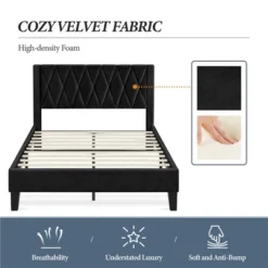 Yaheetech Upholstered Bed Frame With Built-In USB Ports -DreamNest Store GUEST be7b4686 9477 4096 9f2f ccf8ebc30176