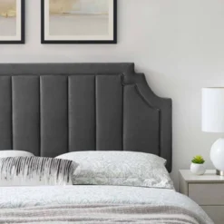 Full/Queen Alyona Channel Tufted Performance Velvet Headboard - Modway -DreamNest Store GUEST be7edd7b 7467 4765 9858 94584822811b