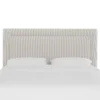 Empire Striped Upholstered Headboard - Skyline Furniture