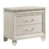 2pc Granite Nightstand And Chest Set Pearl White - HOMES: Inside + Out