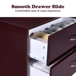 Costway 2 PCS 2-Drawer Dresser Horiztonal Organizer Wood End Table Nightstand 15 Costway 2 PCS 2-Drawer Dresser Horiztonal Organizer Wood End Table Nightstand -DreamNest Store GUEST bf2715a9 9b98 4231 8546 76a268372365