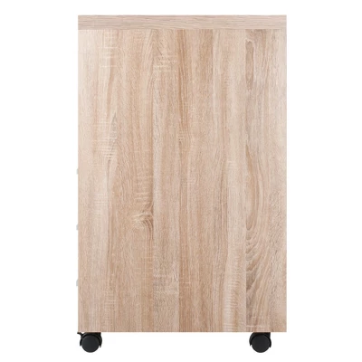 Kenner Mobile 3 Drawer Storage Cabinet Wood - Winsome 3 Kenner Mobile 3 Drawer Storage Cabinet Wood - Winsome - Image 3