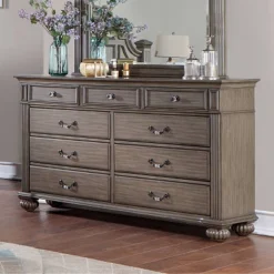 5pc Pennings Traditional Bedroom Set Gray - HOMES: Inside + Out -DreamNest Store GUEST bf55ec0f 426c 403b 8af1 b8d83b753fca