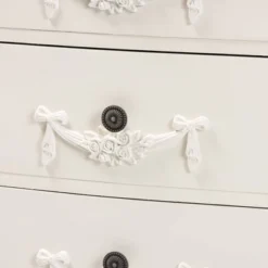 Callen Wood 3 Drawer Nightstand White - Baxton Studio -DreamNest Store GUEST bf7c86f3 8b07 49e2 8a12 4c860a0a2a7d