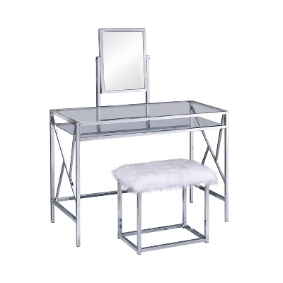Burdette Contemporary Vanity Table Set - HOMES: Inside + Out 4 Burdette Contemporary Vanity Table Set - HOMES: Inside + Out - Image 4