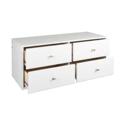 Floating 4 Drawers Dresser White - Prepac -DreamNest Store GUEST c06ce00c 6e8a 4af2 b783 769638bafad4