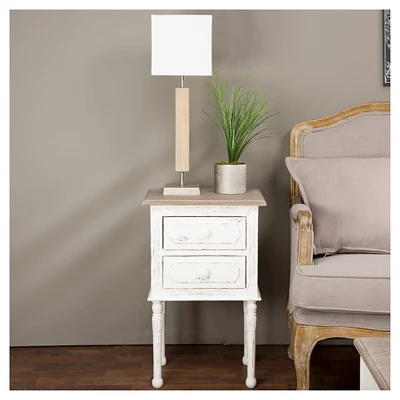 Nightstand White - Baxton Studio 2 Nightstand White - Baxton Studio - Image 2