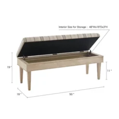 Harstrom Storage Bench Beige - Martha Stewart -DreamNest Store GUEST c16af6e7 9fa9 48e5 b309 c3369302b436