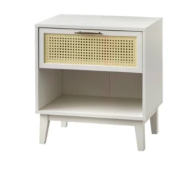 Andros Night Stand With Faux Cane Drawer Front - Buylateral -DreamNest Store GUEST c21c16b0 9a63 438b 90dc f7564e9eb13e