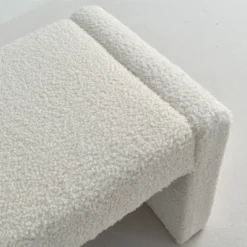 Kaia 47" Minimalist Aesthetic Look Teddy Waterfall Upholstered Bench-The Pop Maison -DreamNest Store GUEST c26307f6 ca8e 4f7f 9e98 6973737e5edd
