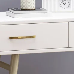 Dehaviland Modern Wood Vanity Table White/Champagne Gold - Christopher Knight Home 6 Dehaviland Modern Wood Vanity Table White/Champagne Gold - Christopher Knight Home -DreamNest Store GUEST c32258d7 890a 4423 a388 d00834a74210