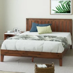 Vivek Deluxe Wood Platform Bed With Headboard - Zinus -DreamNest Store GUEST c36f806a 072f 44d1 af6b 1c3809c11702