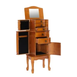 Marie Jewelry Armoire Oak - Powell Company -DreamNest Store GUEST c3db41a3 5c78 4b47 9324 d3a846d0fae4