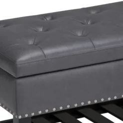 Riley Storage Ottoman Bench Faux Leather - WyndenHall -DreamNest Store GUEST c4894d66 01b0 4b9d 946c ce0b9eb05bea