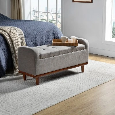 Edgaro Upholstered Storage Bench For Bedroom| ARTFUL LIVING DESIGN 14 Edgaro Upholstered Storage Bench For Bedroom| ARTFUL LIVING DESIGN - Image 14