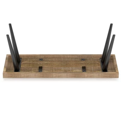 Jamison Bench Distressed Natural - WyndenHall 3 Jamison Bench Distressed Natural - WyndenHall - Image 3