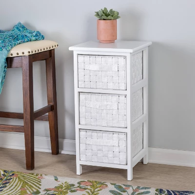 Honey-Can-Do 3 Drawer Chest White 2 Honey-Can-Do 3 Drawer Chest White - Image 2