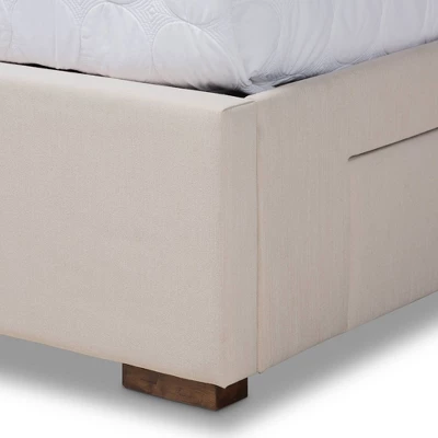 Leni Bed Frame - Baxton Studio 5 Leni Bed Frame - Baxton Studio - Image 5