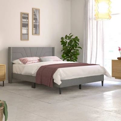 Queen Lindon Chevron Upholstered Bed In A Box - RST Brands 5 Queen Lindon Chevron Upholstered Bed In A Box - RST Brands - Image 5