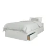 Malaga Storage Bed With Headboard White - Nexera
