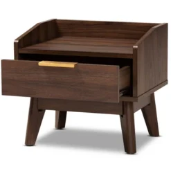 Lena Walnut Finished Wood Nightstand Brown - Baxton Studio -DreamNest Store GUEST c81c19a5 493f 4bb9 95bf 5ce2ba88a13b