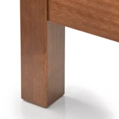 Queen Larkin Faux Rattan Panel Bed Walnut - Lifestorey -DreamNest Store GUEST c827dd24 acb5 427a 81d5 f5b21d5a27b9