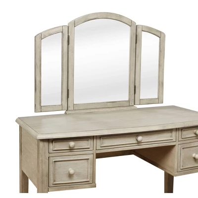 Sophie Vanity And Stool White Wash - Powell Company 6 Sophie Vanity And Stool White Wash - Powell Company - Image 6