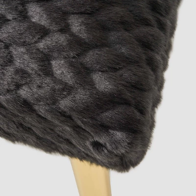 Capernaum Faux Fur Bench - Christopher Knight Home 5 Capernaum Faux Fur Bench - Christopher Knight Home - Image 5