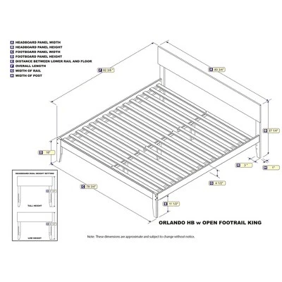 King Orlando Platform Bed White - AFI 7 King Orlando Platform Bed White - AFI - Image 7