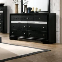 Oak Creek 9 Drawer Dresser Black - MiBasics