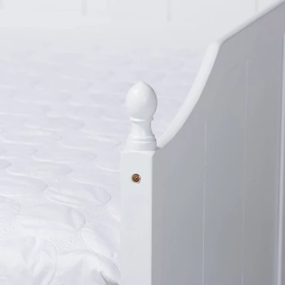 Full Millie Wood Daybed With Trundle White - Baxton Studio 5 Full Millie Wood Daybed With Trundle White - Baxton Studio - Image 5