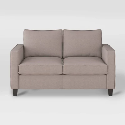 2pc Georgia Fabric Loveseat And Accent Chair Set Taupe - CorLiving 3 2pc Georgia Fabric Loveseat And Accent Chair Set Taupe - CorLiving - Image 3