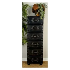Wood 6 Drawer Chest Dark Java - Olivia & May -DreamNest Store GUEST caf58533 e401 4097 9b80 b53523668cae
