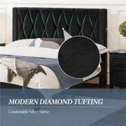 Yaheetech Upholstered Bed Frame With Built-In USB Ports -DreamNest Store GUEST cb3a4f7c c358 4403 98f3 d003774fee61