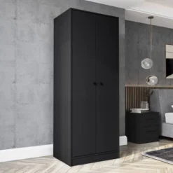 Denmark 2 Door Wardrobe - Polifurniture -DreamNest Store GUEST cb3a8766 c5ed 4300 b031 2ca422cbf10c