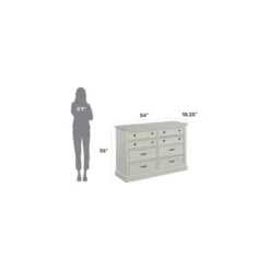 Seaside Lodge Dresser Off White - Homestyles -DreamNest Store GUEST cc695598 255d 4d35 9fa3 8b616877bbb7