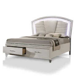 3pc California King Granite Bedroom Set With Nightstand And Chest Pearl White - HOMES: Inside + Out -DreamNest Store GUEST cc8a7329 c28b 49c2 bcd5 5818bd6c53ef