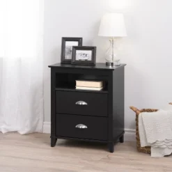 Yaletown 2 - Drawer Tall Nightstand - Prepac -DreamNest Store GUEST cca4500d fa95 488d 856c c2217f555bb9
