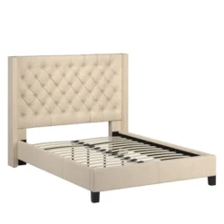 Highland Park Button Tufted Wingback Platform Bed - Inspire Q 12 Highland Park Button Tufted Wingback Platform Bed - Inspire Q -DreamNest Store GUEST ccb5eb71 0583 4b80 a08d f1cfe0ce7111